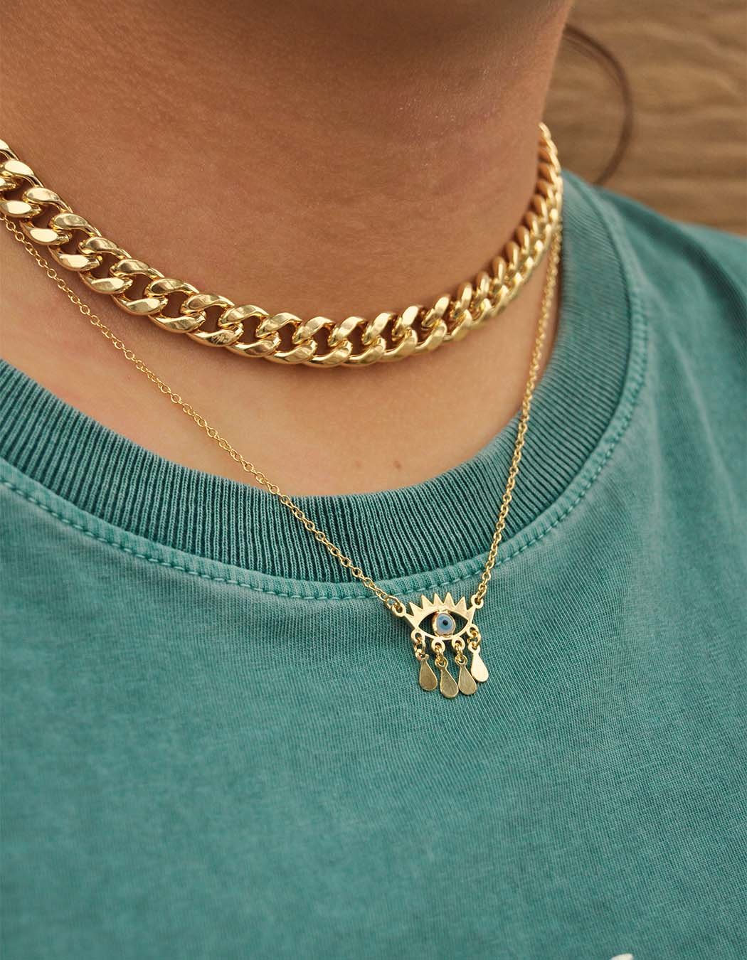 Choker Elos Grossos banhado a Ouro 18k