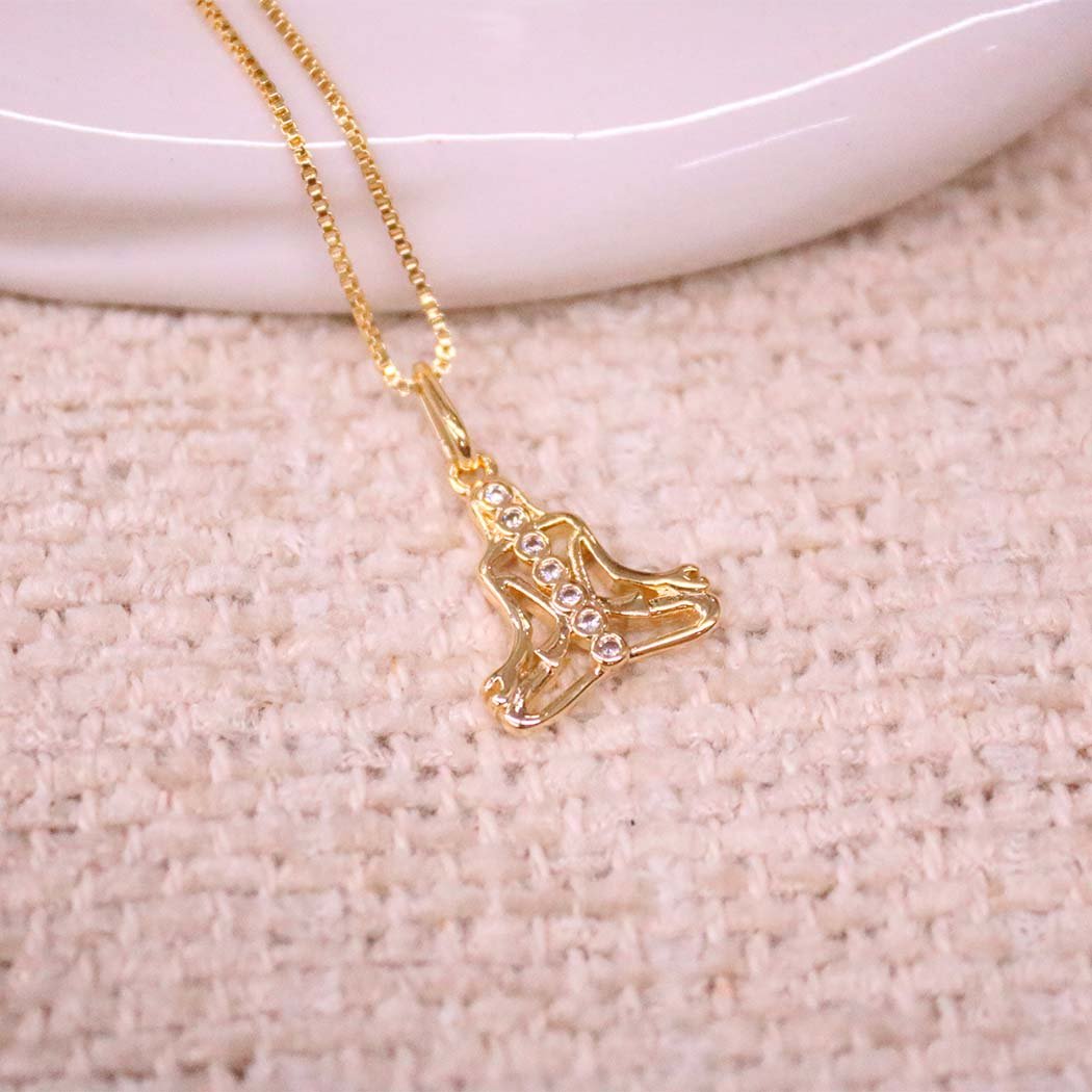 Colar 7 Chacras banhado a Ouro 18k