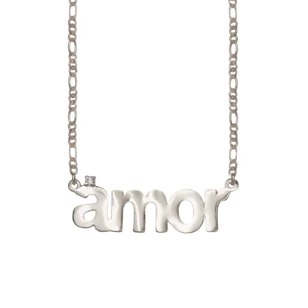 Colar AMOR fio masculino fino (opções)