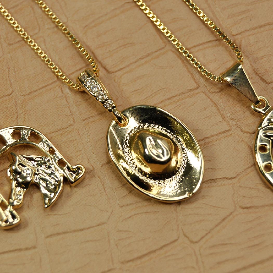 Colar Chapéu pequeno banhado a Ouro 18k