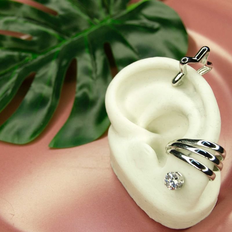 Piercing Fake Estrela banhado a Ródio