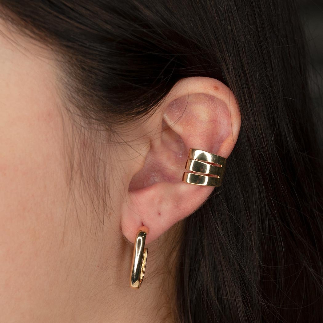 Piercing Fake Garra banhado a Ouro 18k