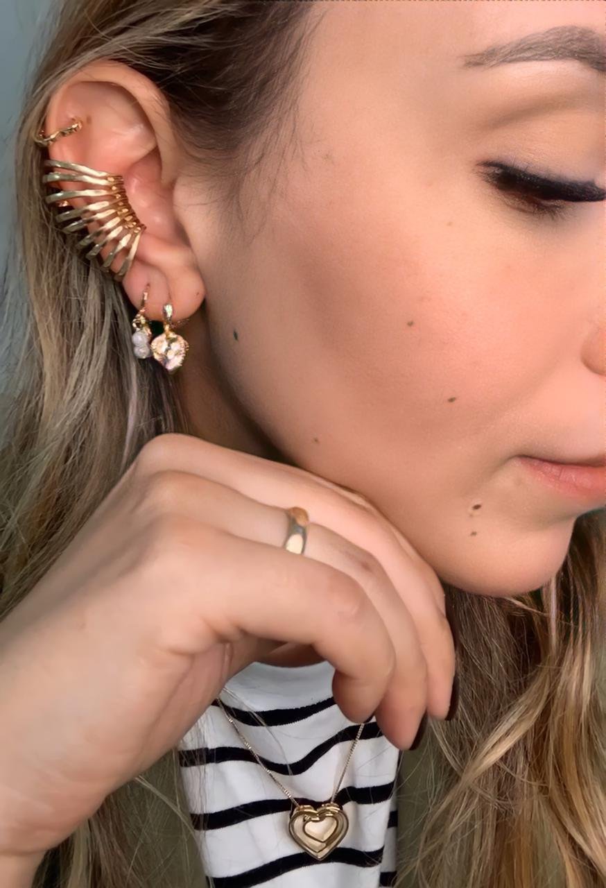 Piercing Gladiador Banhado a Ouro 18k
