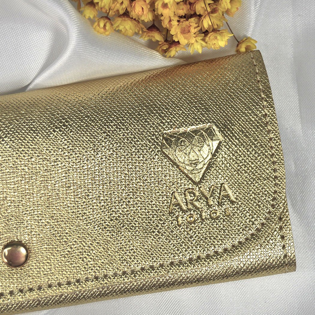 Porta Joias de Bolsa Gold